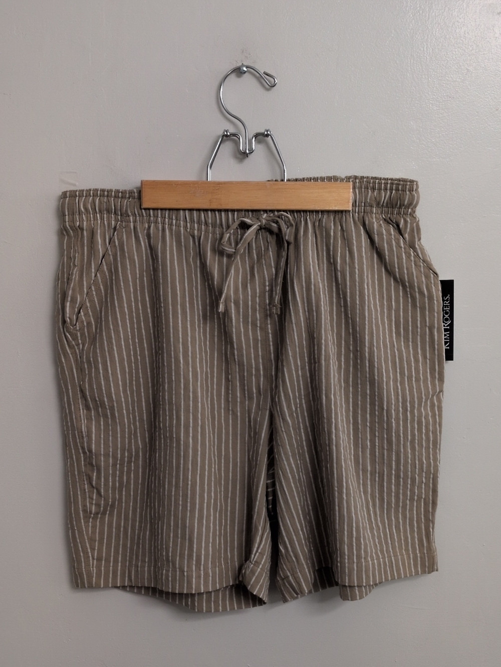 Jim Rogers Pull On Striped Shorts